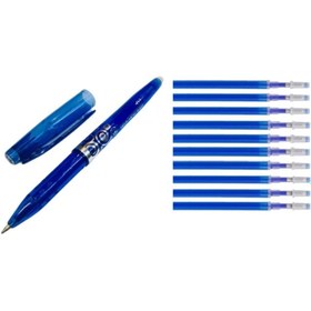 Resim Genel Markalar Ütü Buharı Ve Isı Ile Uçan Silinebilen Refill Kalem Içi Ve Kalem Mavi 11 Adet 