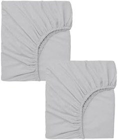 Resim 2 Adet Pamuklu ve Lastikli 60 x 120 x 15 cm Penye Bebek Çarşaf 