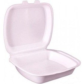 Resim Anı Plastik Anı-23c-1l Kapaklı Kare Köpük Tabak 100'lü 