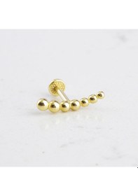 Resim Glorria Altın Toplu Tragus Piercing Altın 