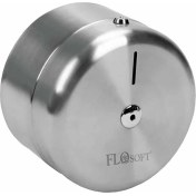 Resim Flosoft Içten Çekme Metal Tuvalet Kağıt Verici FT636 
