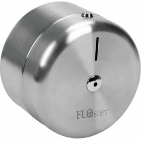 Resim Flosoft Içten Çekme Metal Tuvalet Kağıt Verici FT636 