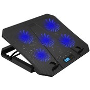 Resim Ventus 5 Fanlı Led Aydınlatmalı Notebook Soğutucu Juo