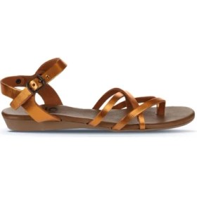 Resim Bueno Shoes Turuncu Parlak Deri Kadın Parmak Arası Sandalet 01WU7427 01WU7427 