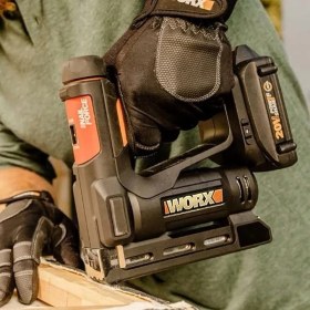 Resim AyrStore WX843 20VOLT/2.0AH. Li-Ion Şarjlı Profesyonel 6-14MM Zımba ve 15MM Çivi Çakma + 3500 Adet Yedek 