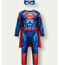 Resim Superman Kassız Çocuk Kostümü Yeni - Çok Renkli Çok Renkli 