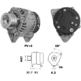 Resim Unıversal Alternatör 12v Case/new Holland 120a İa1020 11203088 - Mahle-mg404 
