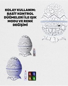 Resim Nrzsnt Dinazor Yumurta Gece Lambası Çok Renkli 77306212 