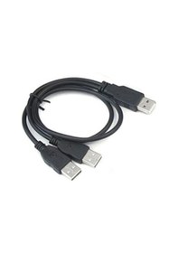 Resim USB 2.0 Y Kablo Harici HDD Hard Disk Power & Data Kablosu 