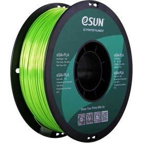 Resim Esun Esilk 1.75MM Parlak Yüzeyli Limon Yeşili Filament - Lime 