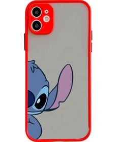 Resim casesing Iphone 11 Uyumlu Kamera Lens Korumalı Stitch Tasarımlı Montreal Kırmızı Kılıf 