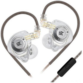 Resim Vkemall Kz Edx Pro X Kulak İçi Sahne Kulaklığı: İki Manyetik Devreli Dinamik Birim, Şok Bass, Ergonomik Tasarım, Mikrofonlu Şeffaf EDX Pro X 