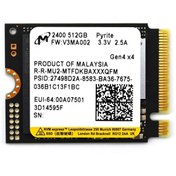 Resim Micron 2400A 512GB M.2 2230 NVMe SSD 