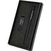 Resim Sedef Silver Kişiye Özel Kalem ve 32 GB USB Bellek Kişiye Özel Kalem Seti 