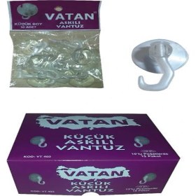 Resim Kitabevimden Vatan Vantuz Kancalı 10 Lu Küçük VT403 