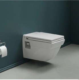 Resim Turkuaz Mona Asma Klozet+mona Slim Yavaş Kap.kapak 7t0180.02 