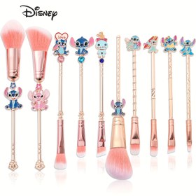 Resim Stitch Makyaj Fırça Seti, Karikatür Sevimli Stitch Tasarımı, Yumuşak Fiber Profesyonel Makyaj Aracı, Tatil Hediyeleri İçin Uygun, Doğum Günü Anma, Makyaj Fırçaları 