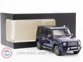 Resim 1:18 2024 Mercedes Benz G Class G500 AMG Line W463 Sodalite Blue 