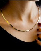 Resim Italyan Ezme Kemer Altın Kolye 