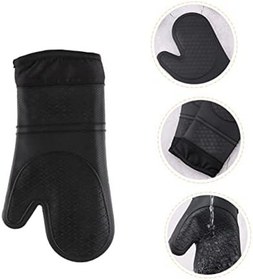 Resim PLAFOPE Isıya Dayanıklı Silikon Fırın Eldiveni Kaymaz Silikon Eldiven Güvenli Ve Konforlu Mutfak Kullanımı Için Su Geçirmez Tasarım Kolay Temizlik Ve Kullanım 