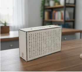 Resim Ahsap Kumbara (krem) 