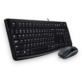 Resim Logitech Mk120 Usb Kablolu Klavye Mouse Set (920-002560) Logitech