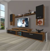 Resim Decoraktiv Flex 5da130 Slm Tv Ünitesi Tv Sehpası - Ceviz - Siyah 