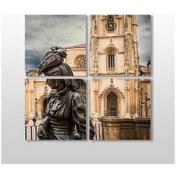 Resim Heykel Kadın Kanvas Tablo 150x150cm 