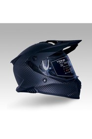 Resim Yohe FG601 Kask Karbon Full Face Motosiklet Mat Siyah Çift Vizör UV Bluetooth Yuvalı ECE 22.06 MIPS 