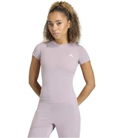 Resim Adidas Power Essentials Workout Contour Kadın Pembe Yuvarlak Yaka Tişört Pembe 