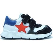 Resim S24v028 Kifidis-kids Unisex Çocuk Deri Ayakkabı 24-35 - Lacivert Lacivert 