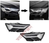 Resim Audi A6 Led Farlar İçIn Full Hd Matrix Far Seti 2020 Sonrası Uyumlu 