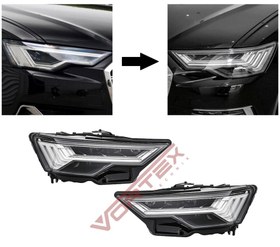 Resim Audi A6 Led Farlar İçIn Full Hd Matrix Far Seti 2020 Sonrası Uyumlu 