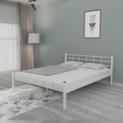 Resim Metal Karyola, K70 Beyaz Metal Karyola, Tek Kişilik 