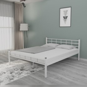 Resim Metal Karyola, K70 Beyaz Metal Karyola, Tek Kişilik 