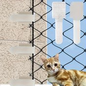 Resim 60 adet Deliksiz Yapışkan Kedi Ağı saç tokası - 3m Model Ağır Hizmet saç tokası, Dış Mekan Kedi Ağı için Güvenli Balkon Koruma (3m-4m Kedi Ağı için Uygun), Kolay Uygulama ve Çıkarma, Kedi Ağı Aksesuarları, Balkon Güvenlik Özellikleri, Dayanıklı Yapışkan 