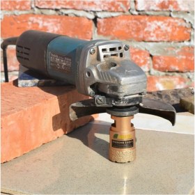 Resim Mermer Granit Fayans Beton Delme Pancı 6mm Sarı Elmas Karot Vakum Kaynaklı Elmas Karot Sondaj Ucu 