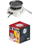 Resim One Nation Mini Elektrikli Nargile Köz (kömür) Yakma Makinası / Ocağı + 26er 1kg Nargile Kömürü 