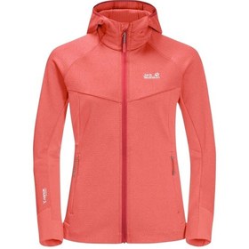 Resim Jack Wolfskın Jack Wolfskin Hydro Grid Fleece Kadın Pembe Outdoor Ceketi 2072 Pembe 