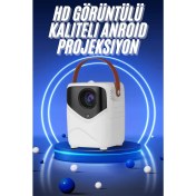 Resim Hd Ayaklı Portatif Projeksiyon Cihazı Bluetooth Wifi Akıllı Android Işlemcili 
