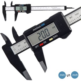 Resim LCD Ekranlı 6 İnç Dijital Verniyer Kaliper - İç ve Dış Boyutlar için Hassas Elektronik Ölçüm Aracı, 0.1mm Çözünürlük, Siyah Plastik Gövde, Pil ile Çalışır (Pil Dahil Değildir), Boyut Ölçümü | Fonksiyonel Kaliper | Dayanıklı Ölçüm Aracı, Kaliper Ölçüm Aracı 