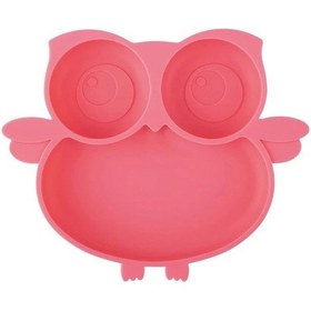 Resim Teltree Yapışkan Tabanlı Baykuş Desenli Bebek Yemek Kabı - Mikrodalga Ve Bulaşık Makinesi Güvenli 112 Karakter 