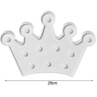 Resim Petinka Petinka® 3D Dekoratif Pilli Kraliçe Tacı Model LED Masa ve Gece Lambası 