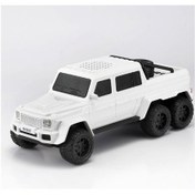 Resim Radiolu Oyuncak Pickup Araba, Radiolu Usb Girişli Bluetooth Hoparlör Müzik Çalar Beyaz Renk 