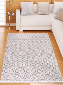 Resim Dekhera Zest Modern Kesme Halı ZS03 Beyaz - 100X200 