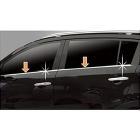 Resim Kıa Sportage 2004-2009 Krom Cam Çıtası 4 Parça 