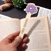 Resim Şirin Fil İsimli Ahşap Kitap Okuma Ayracı 