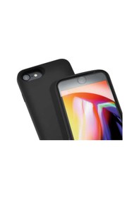 Resim Apple Uyumlu iPhone Ekılıf 6 Şarjlı Kılıf Standlı Led Göstergeli Powerbank Siyah 
