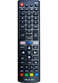 Resim Lg Netflix Tuşlu Lcd Tv Kumandası Mblg-20K 