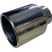 Resim Krom Yuvarlak Model 120 mm Tekli Egzoz Ucu | Paslanmaz Çelik & Şık Tasarım 